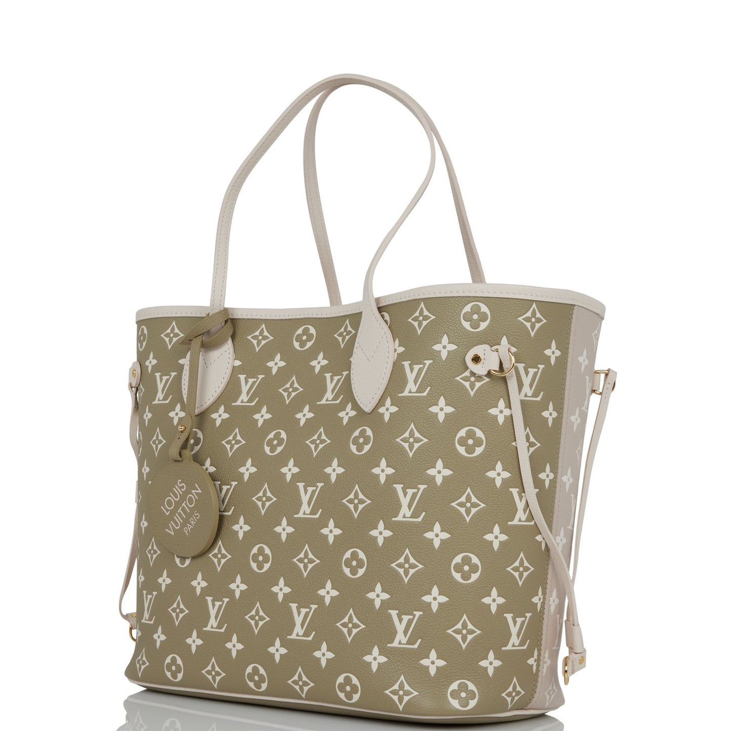 Louis Vuitton Spring in the City Khaki and Beige Monogram Empreinte Neverfull MM