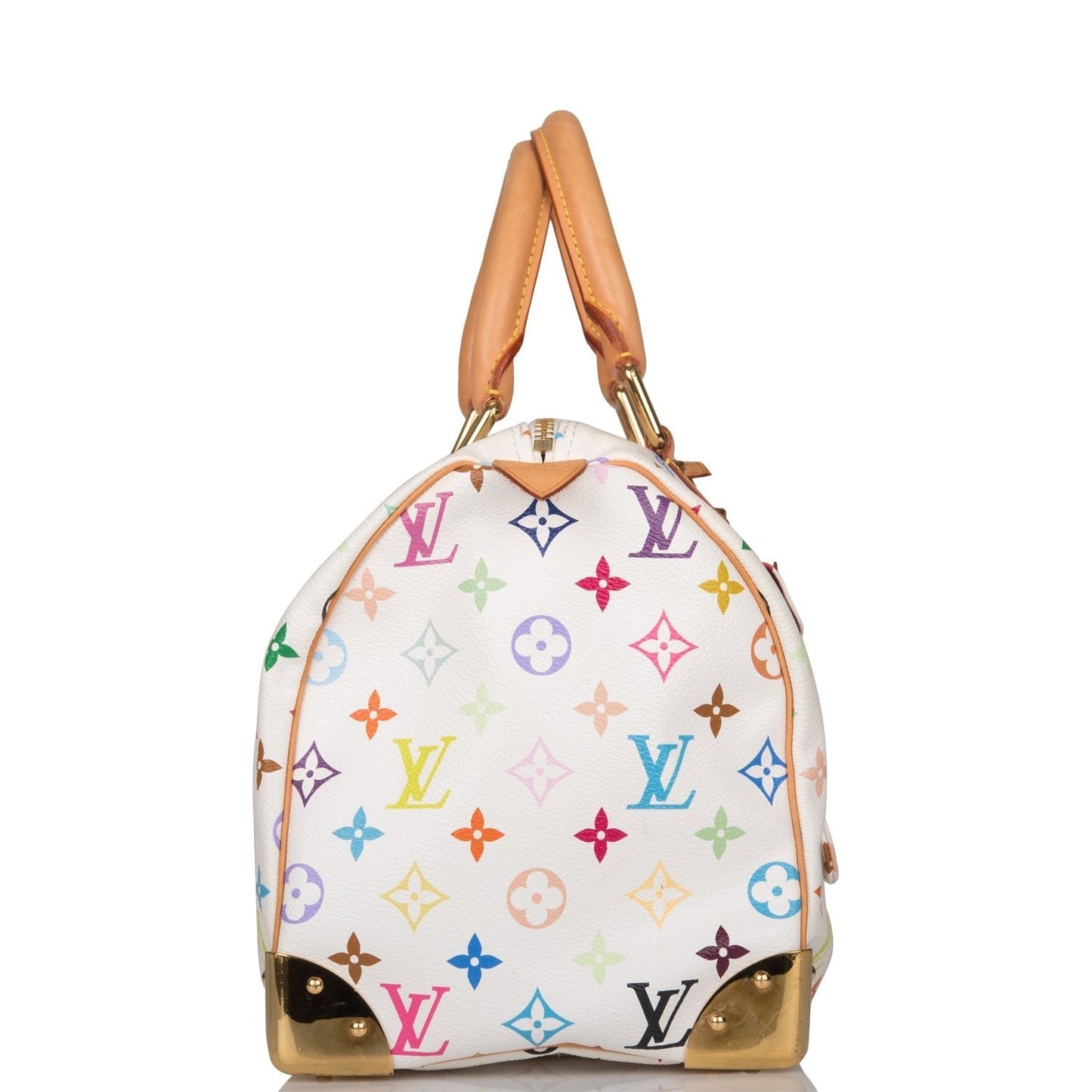 Louis Vuitton Monogram Multicolor White Speedy 30 ( - Excellent)
