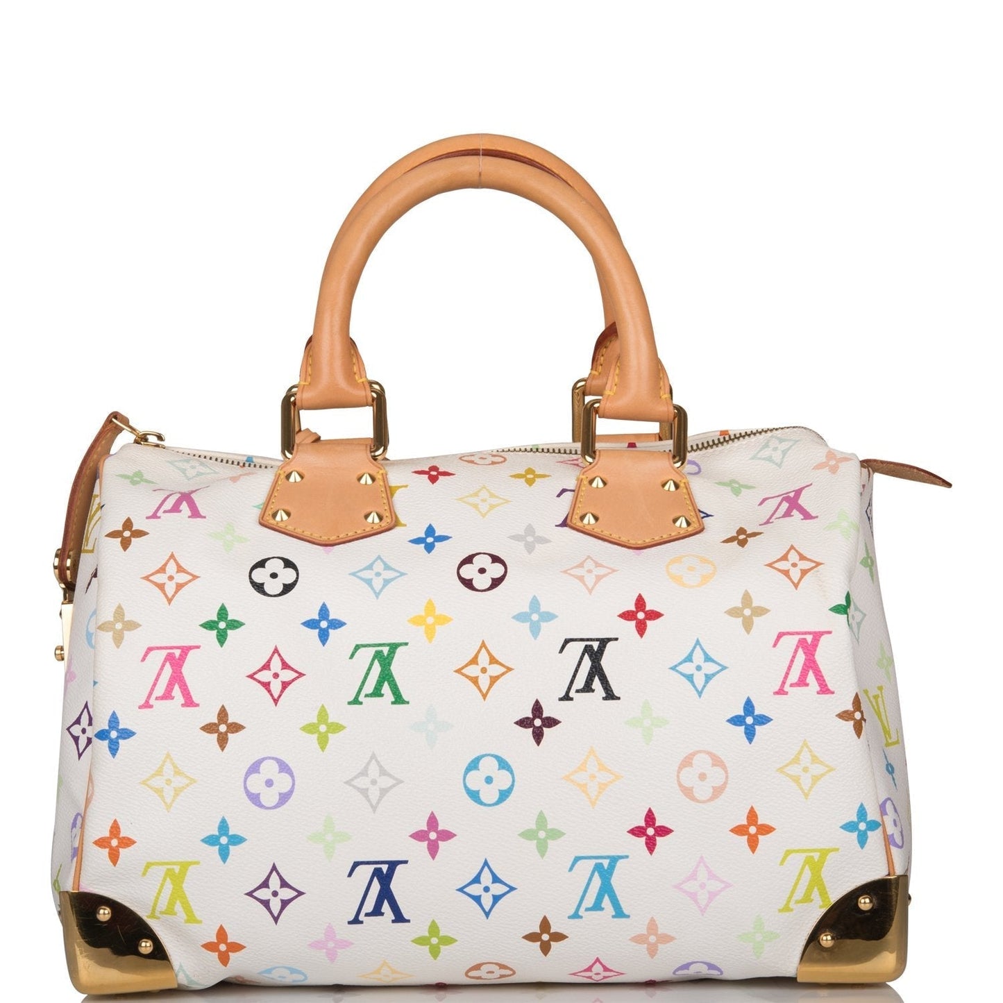 Louis Vuitton Monogram Multicolor White Speedy 30 ( - Excellent)