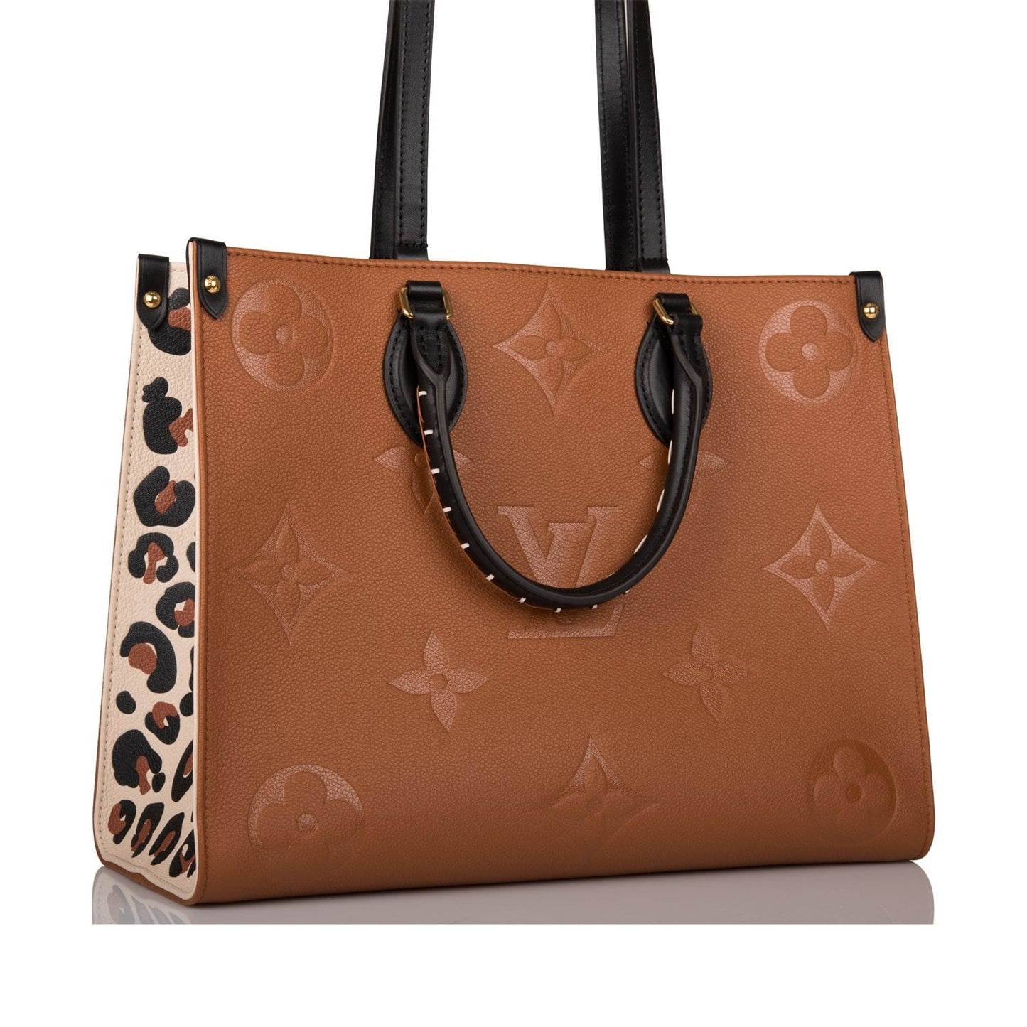 Louis Vuitton Caramel Wild At Heart Empreinte Giant Monogram OnTheGo MM