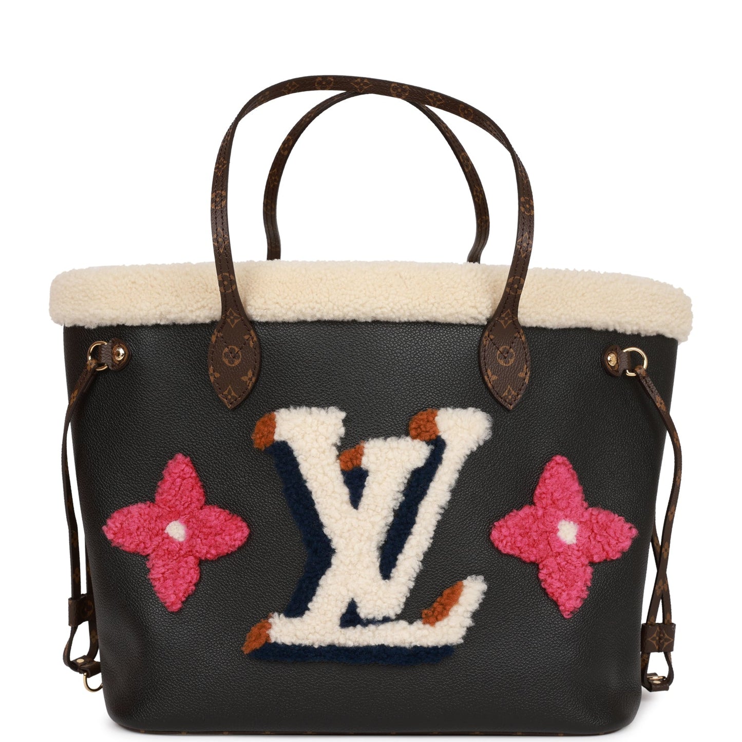 Louis Vuitton Teddy Monogram Shearling Neverfull MM