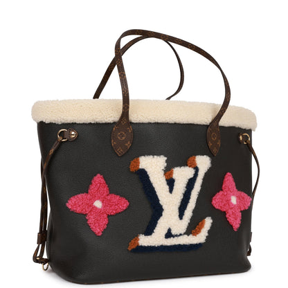 Louis Vuitton Teddy Monogram Shearling Neverfull MM