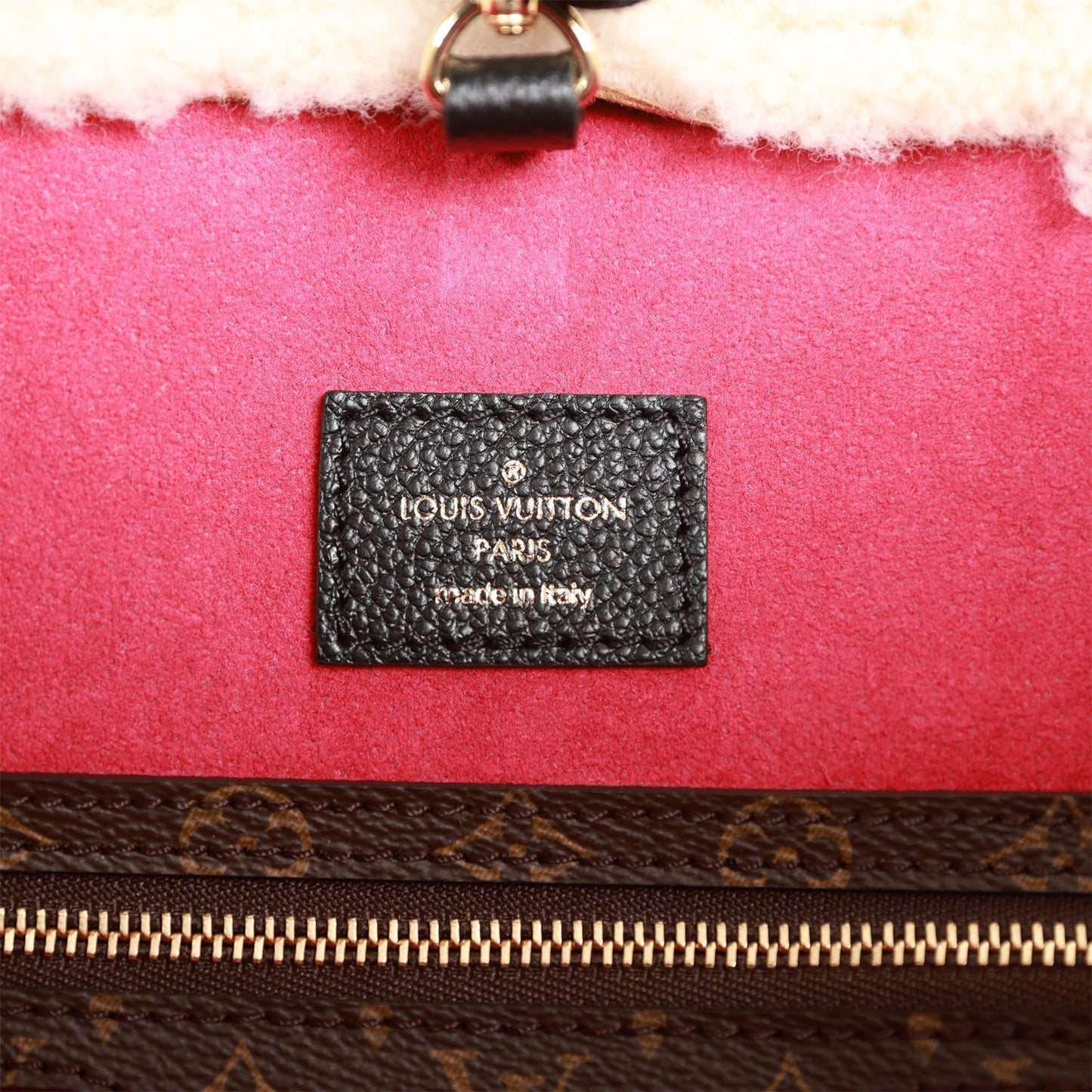 Louis Vuitton Teddy Monogram Shearling Neverfull MM