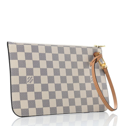 LOUIS VUITTON Damier Azur Neverfull MM GM Pochette