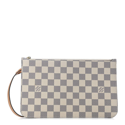 LOUIS VUITTON Damier Azur Neverfull MM GM Pochette
