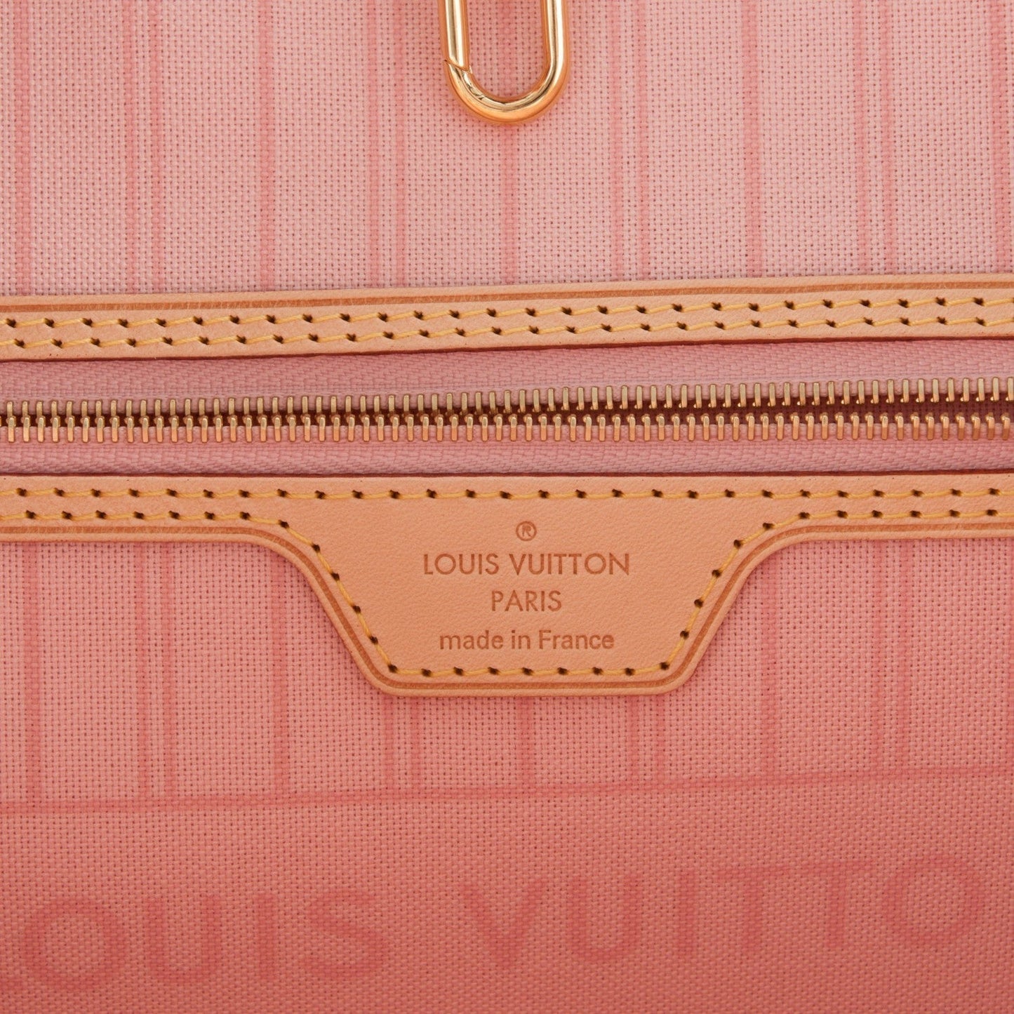 LOUIS VUITTON DAMIER AZUR NEVERFULL MM ROSE BALLERINE