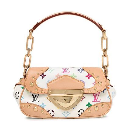 LOUIS VUITTON White Monogram Multicolor Marilyn Bag