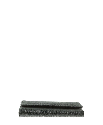 Taiga Leather Key Holder Black