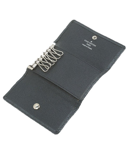 Taiga Leather Key Holder Black