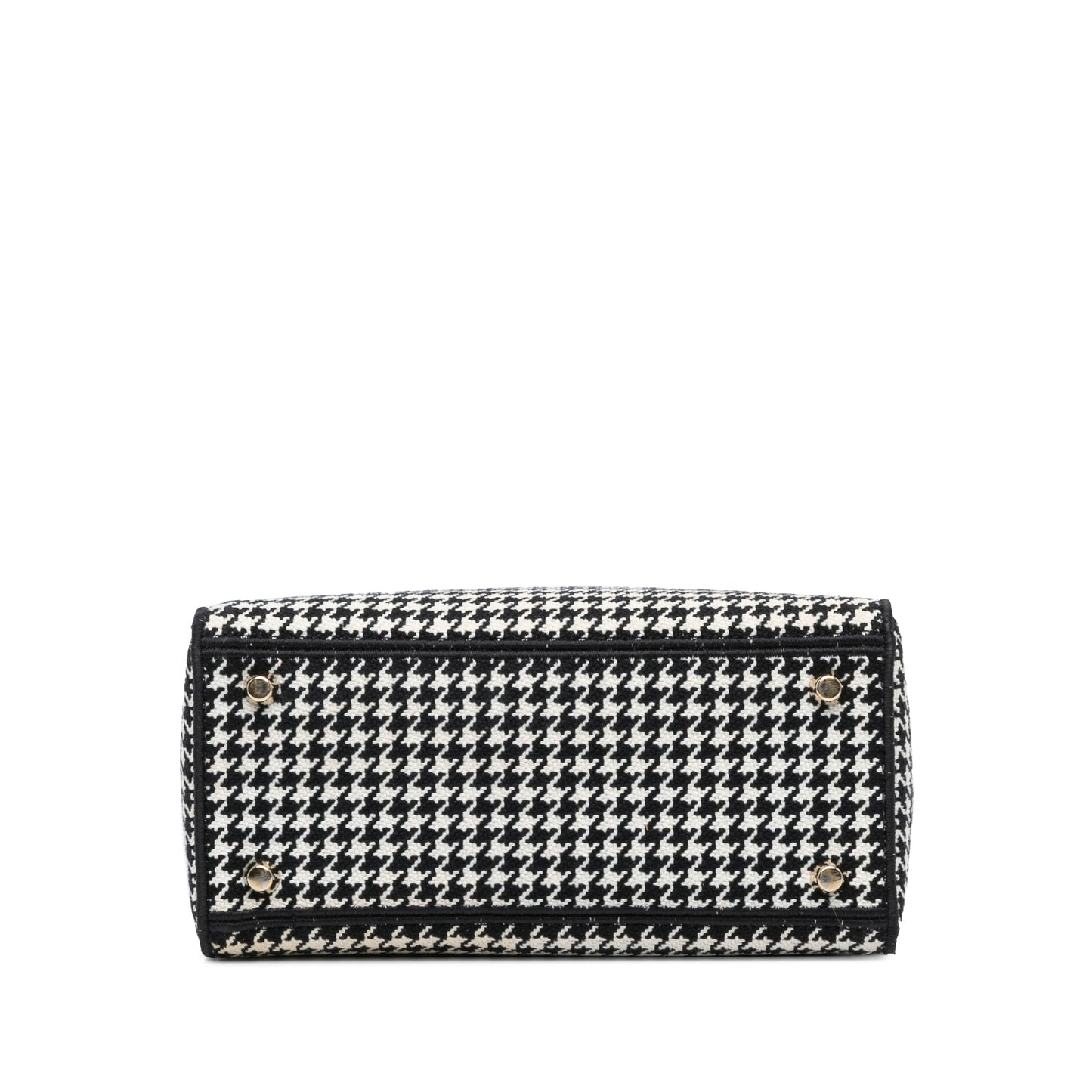 Medium Canvas Houndstooth Embroidered Lady D Lite