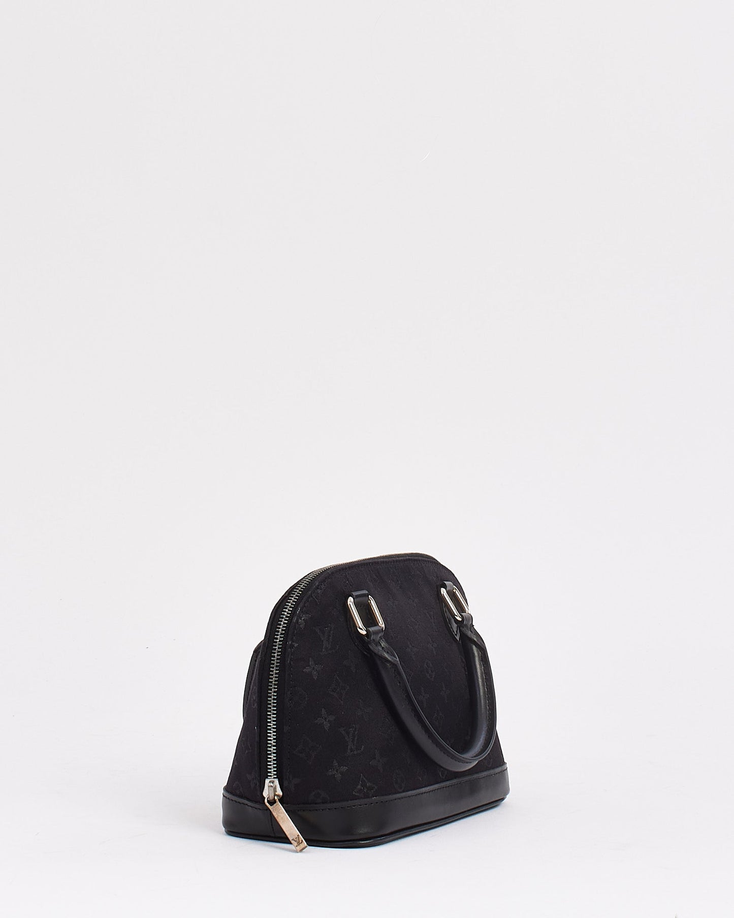 Louis Vuitton Black Monogram Satin Alma BB