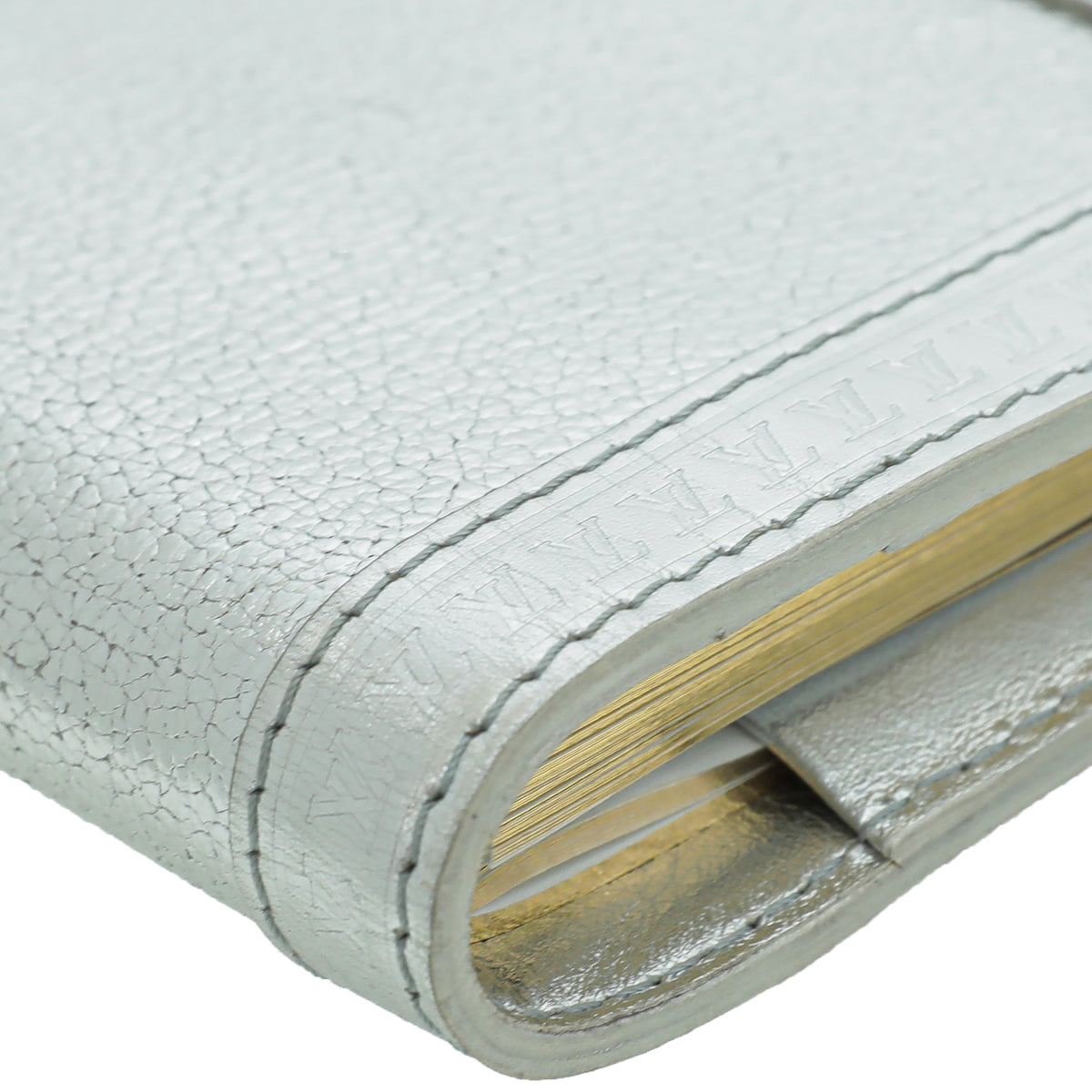 Louis Vuitton Silver Suhali Partenaire Agenda Cover