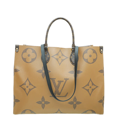 Louis Vuitton Brown Monogram Reverse Onthego GM Bag