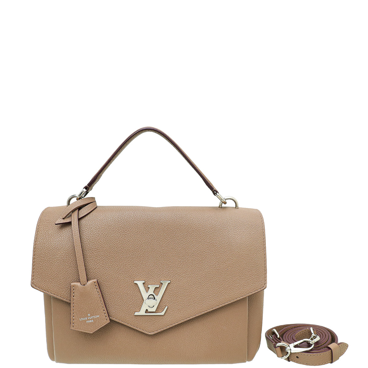 Louis Vuitton Taupe Glace Mylockme Satchel Top Handle Bag