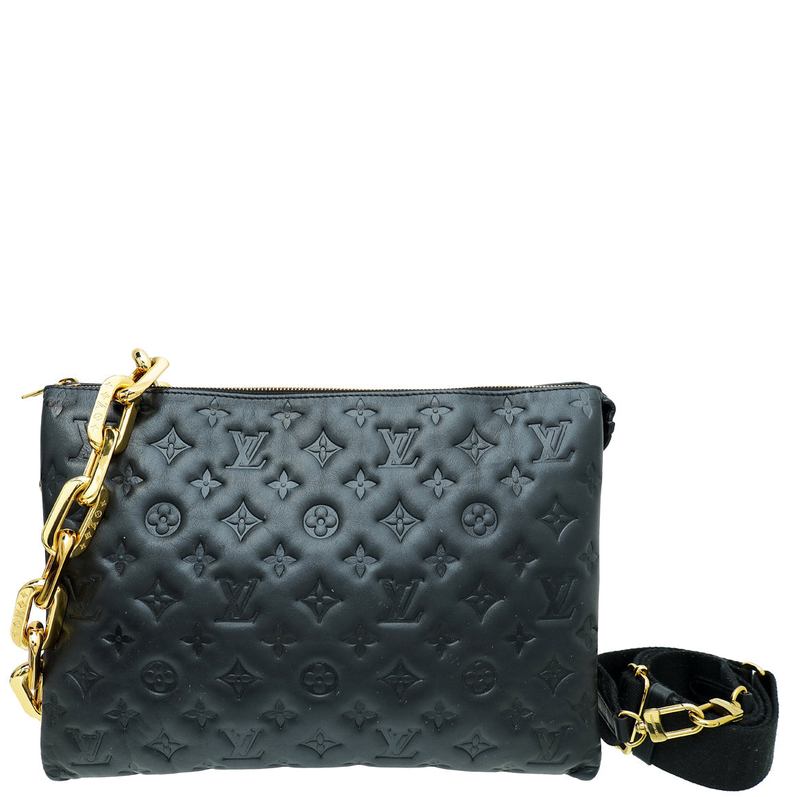 Louis Vuitton Noir Coussin MM Puffy Bag