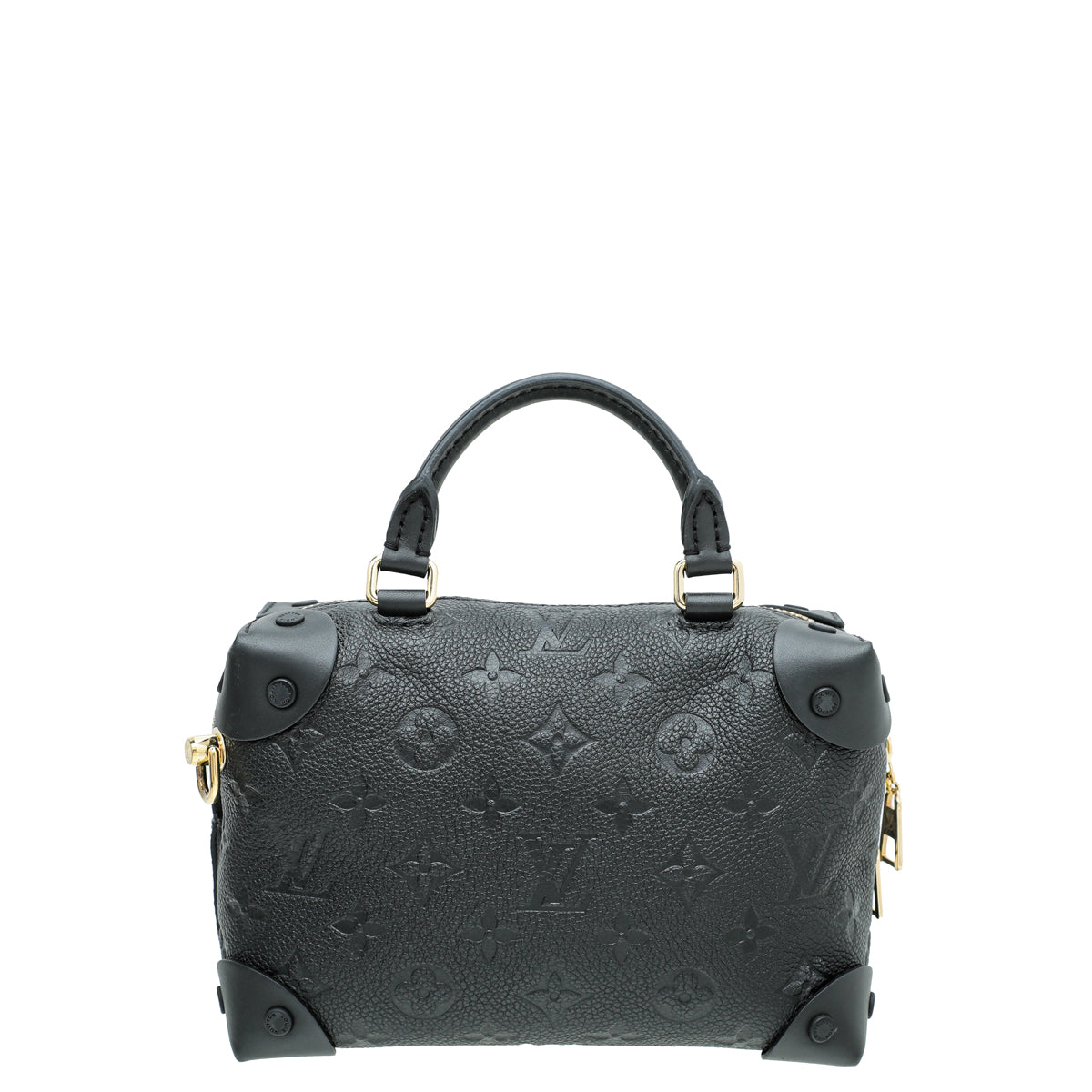 Louis Vuitton Noir Monogram Empreinte Petite Malle Souple Bag