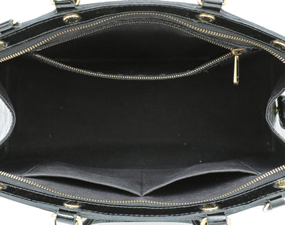 Louis Vuitton Noir Monogram Vernis Brea MM Bag