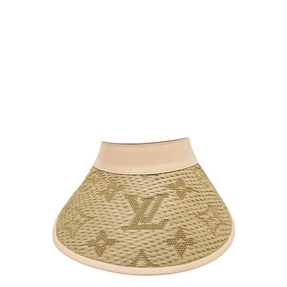 Louis Vuitton Raffia Monogram Strawgram Visor