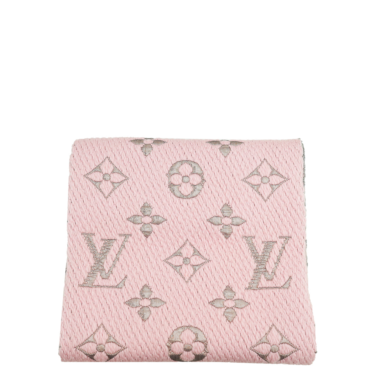 Louis Vuitton Rose Ballerine Logomania Shine Scarf