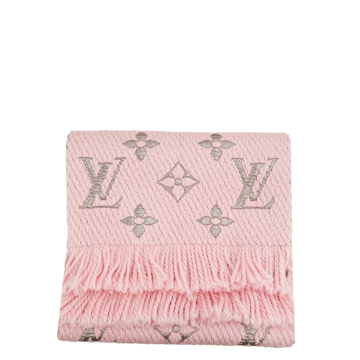 Louis Vuitton Rose Ballerine Logomania Shine Scarf