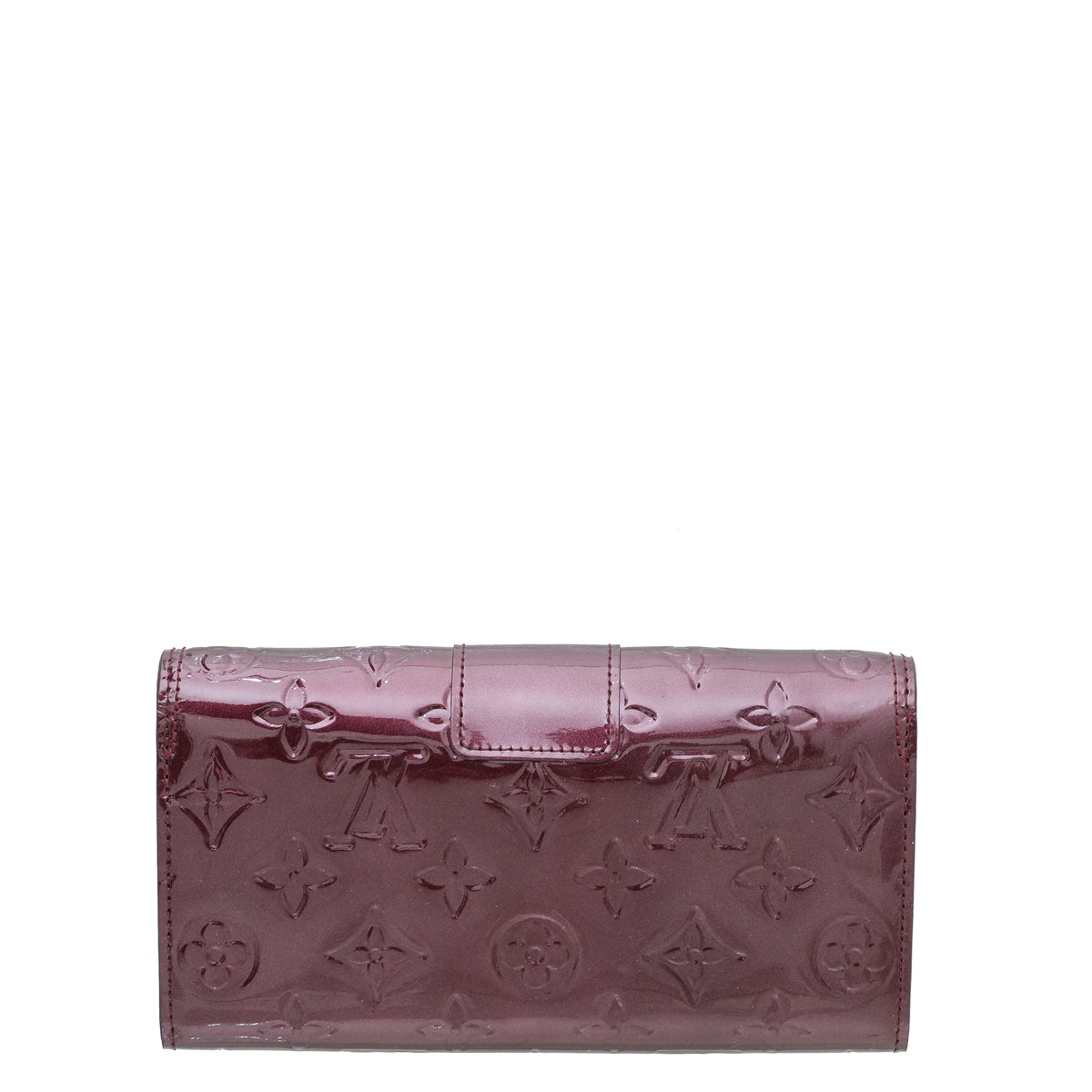 Louis Vuitton Rouge Fauvista Monogram Vernis Sarah Noeud Wallet