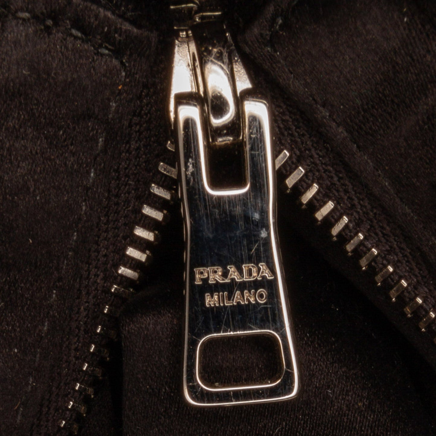 Prada Crystal HandBag Silver Satin