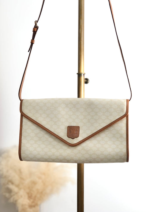 CELINE  Shoulder bag White Vintage j56zbi