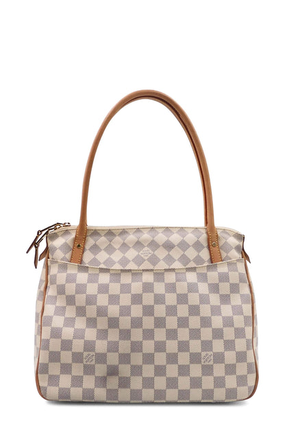 Damier Azur Figheri PM White Brown