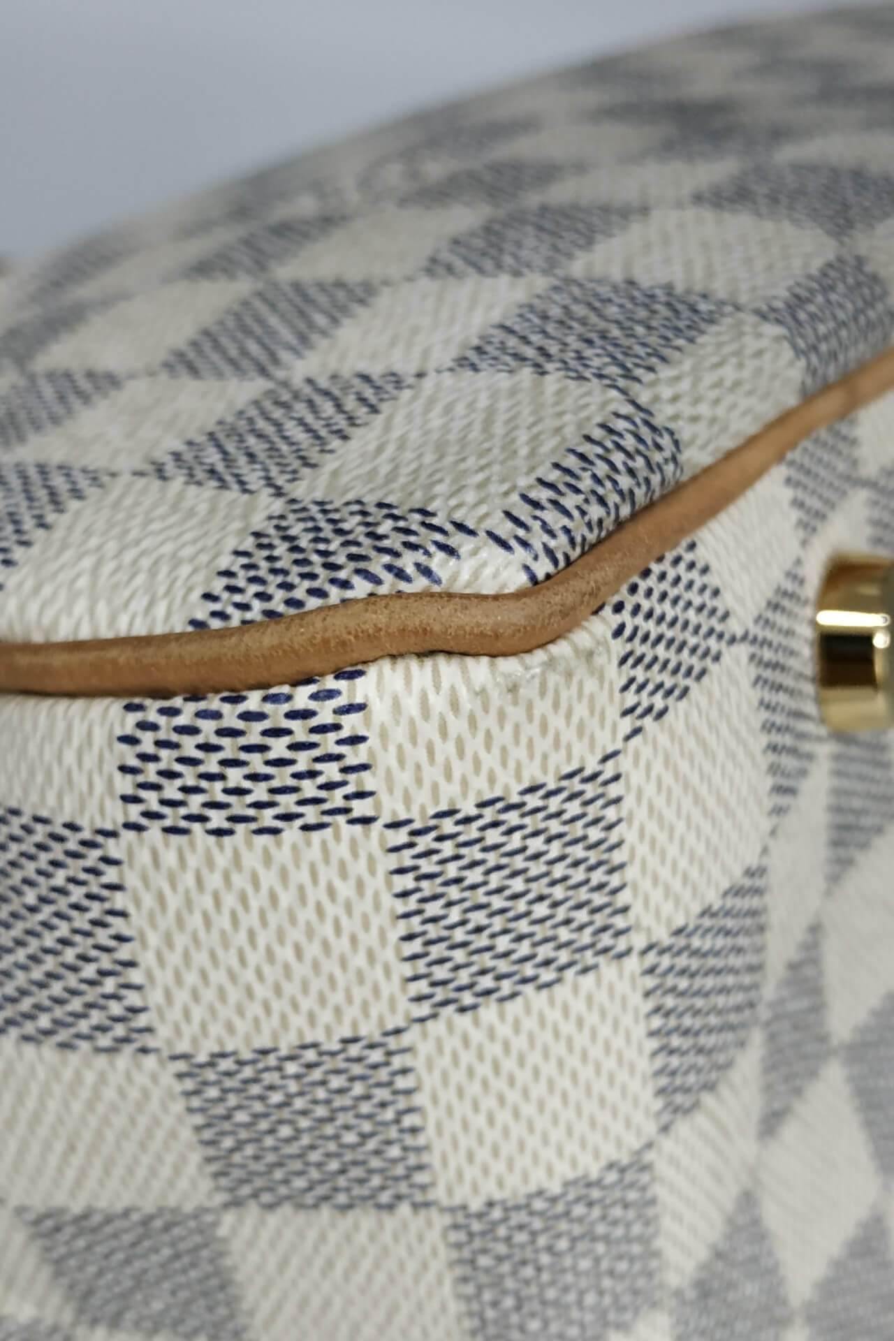 Damier Azur Figheri PM White Brown