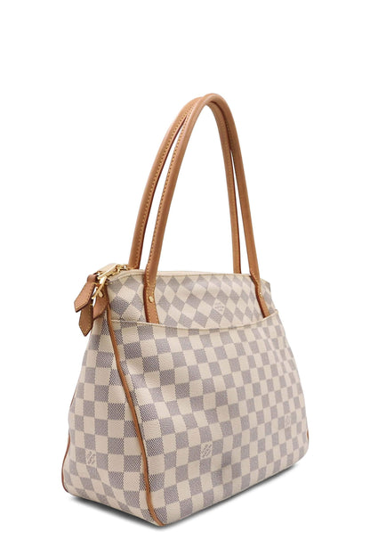 Damier Azur Figheri PM White Brown