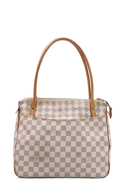 Damier Azur Figheri PM White Brown
