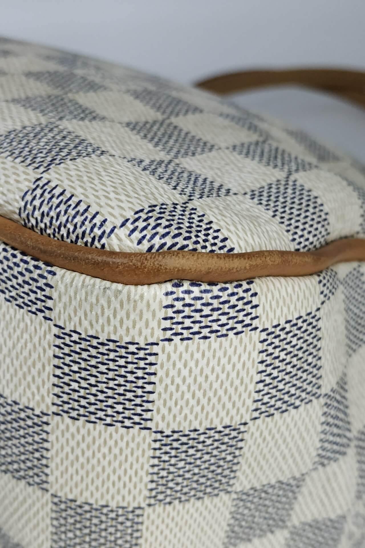 Damier Azur Figheri PM White Brown