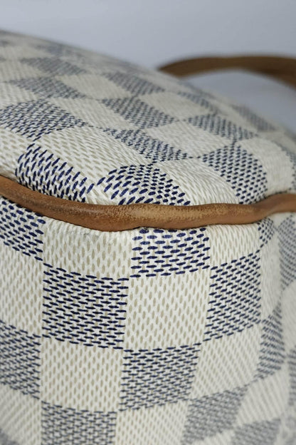 Damier Azur Figheri PM White Brown