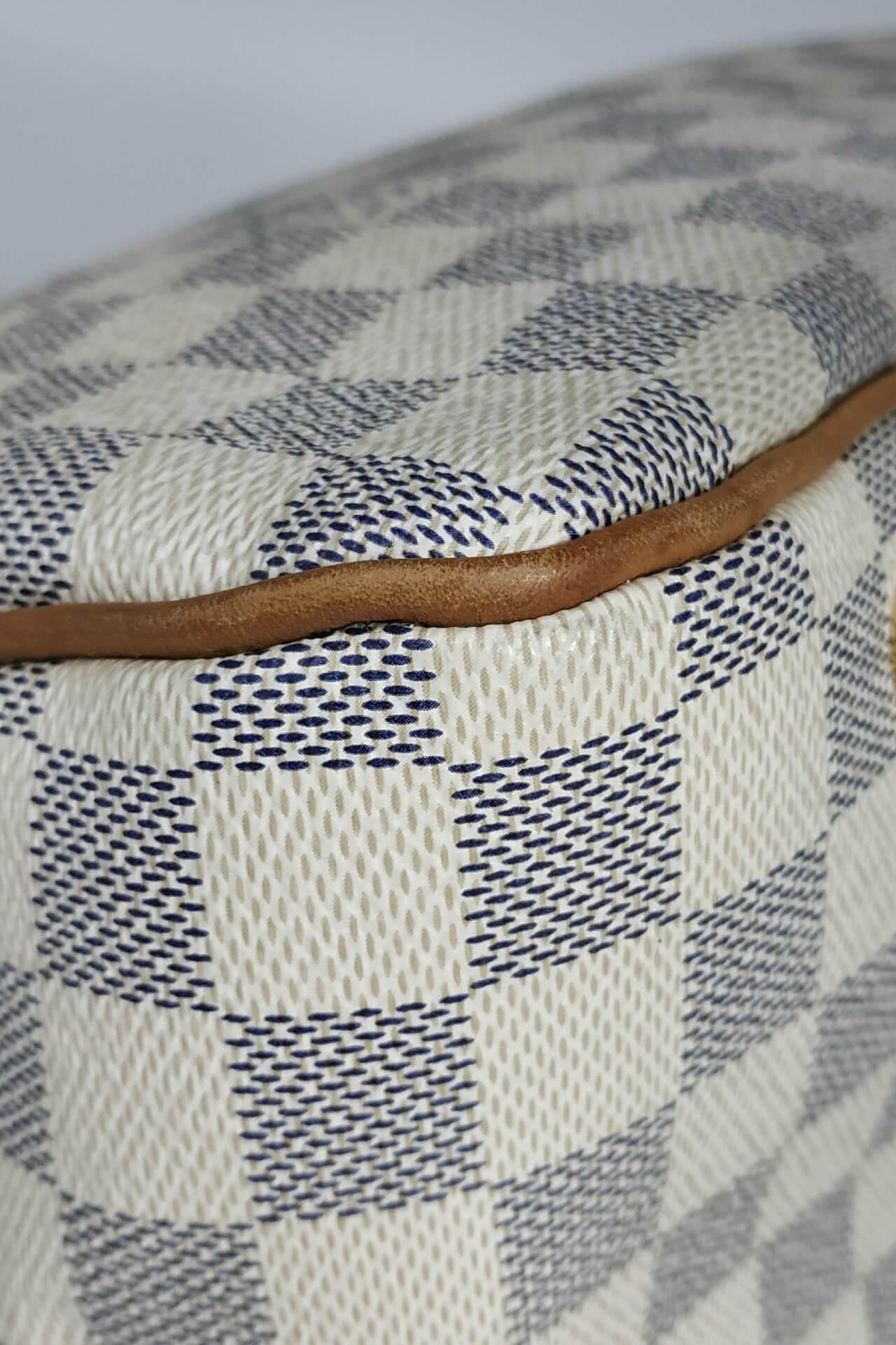 Damier Azur Figheri PM White Brown
