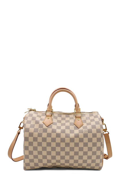 Damier Azur Speedy 30 White Grey