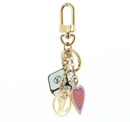 LOUIS VUITTON Game On Dice And Heart Bag Charm And Key Holder
