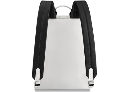 LV Discovery Backpack PM Taiga Leather Monogram White
