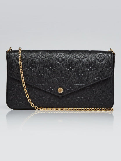 LOUIS VUITTON Monogram Empreinte Leather Felicie Pochette Bag