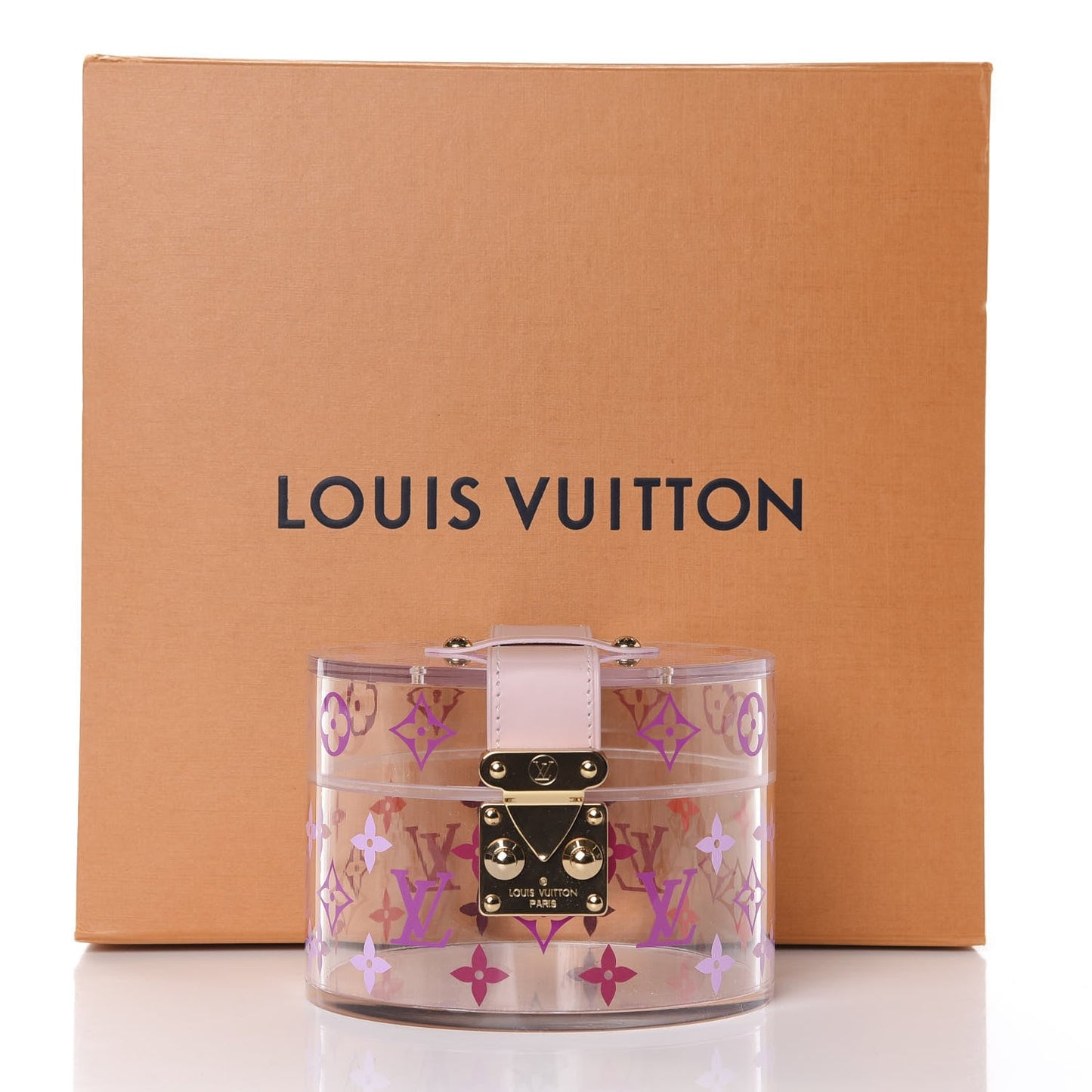 LOUIS VUITTON TRANSPARENT PLEXIGLASS BOX SCOTT ROSE BALLERINE