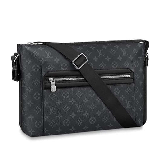 Louis Vuitton LV Men Odyssey Messenger MM Monogram Eclipse Coated Canvas