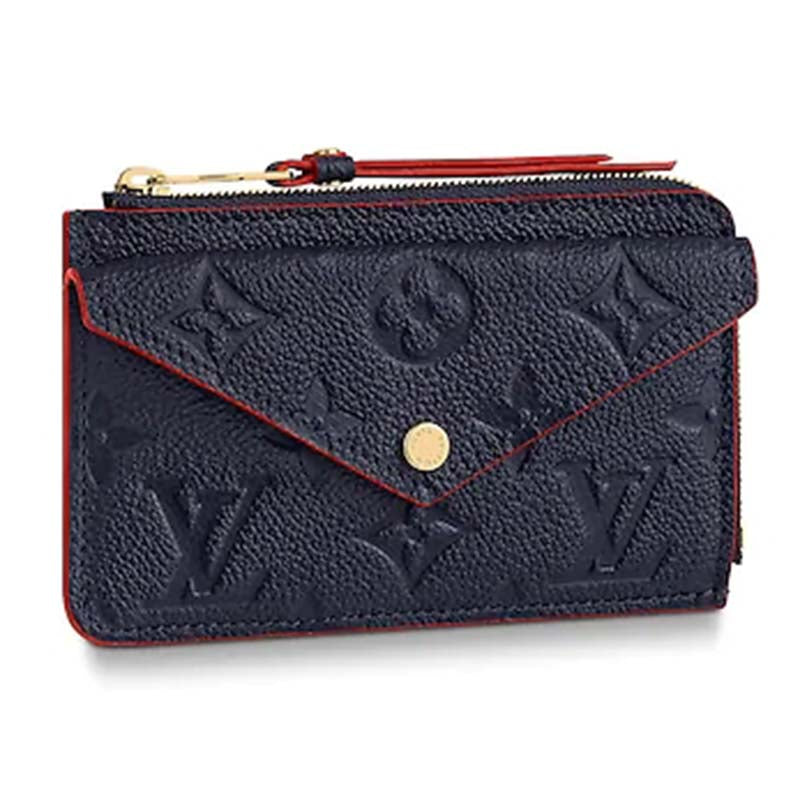 Louis Vuitton LV Unisex Card Holder Recto Verso Monogram Empreinte Leather-Navy