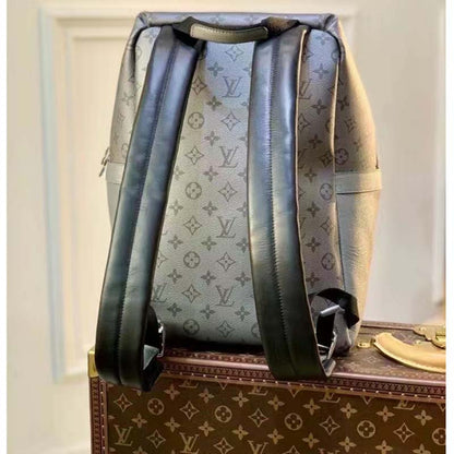 Louis Vuitton LV Unisex Discovery Backpack PM Gunmetal Gray Monogram Coated Canvas
