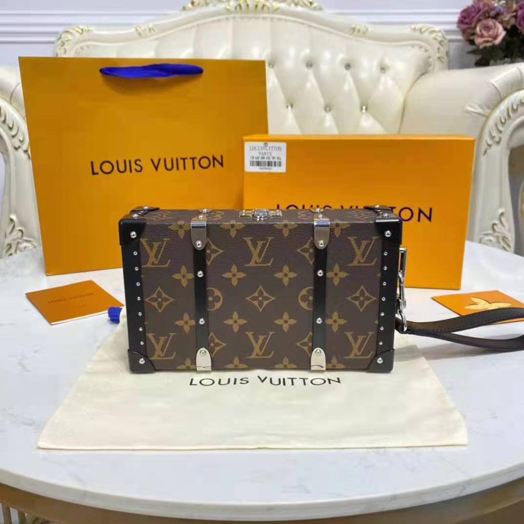 Louis Vuitton LV Unisex Wallet Trunk Monogram Coated Canvas Cowhide Leather