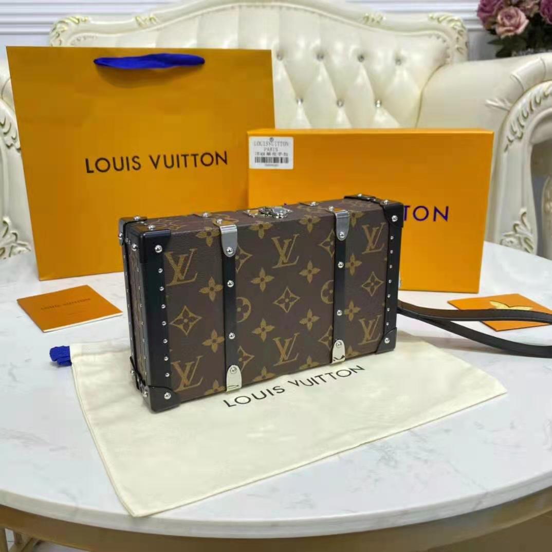 Louis Vuitton LV Unisex Wallet Trunk Monogram Coated Canvas Cowhide Leather