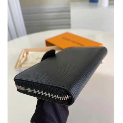 Louis Vuitton LV Unisex Zippy Wallet Black Epi Grained Cowhide Leather
