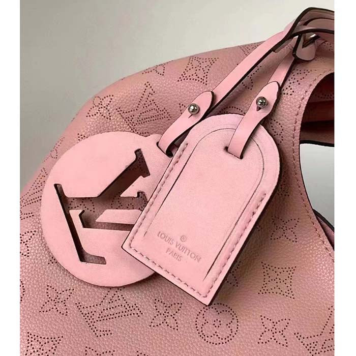 Louis Vuitton LV Women Carmel Hobo Bag Pink Mahina Perforated Calfskin Leather