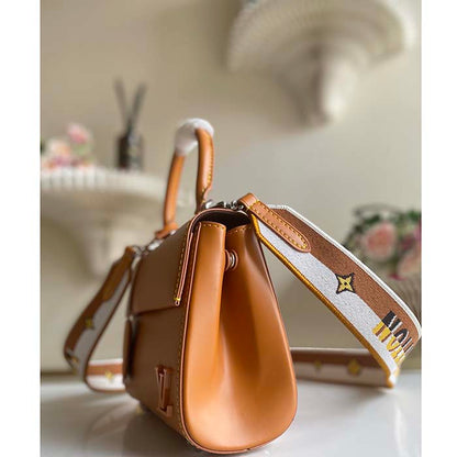 Louis Vuitton LV Women Cluny Mini Gold Miel Epi Grained Smooth Cowhide Leather