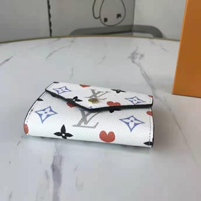 Louis Vuitton LV Women Game On Zoé Wallet Monogram Canvas Cowhide-Leather