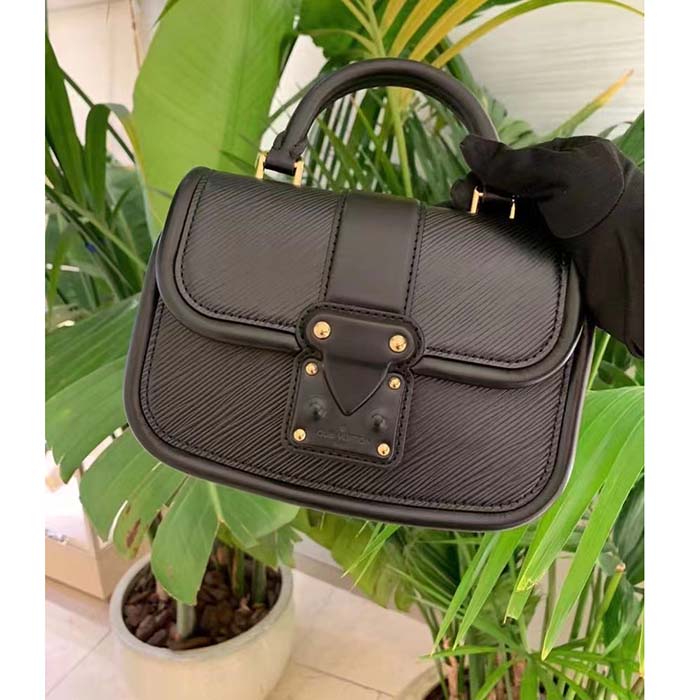 Louis Vuitton LV Women Hide Seek Black Epi Grained Smooth Cowhide Leather