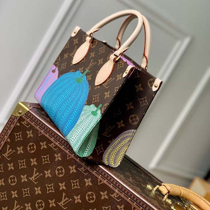 Louis Vuitton LV Women LV x YK OnTheGo PM Monogram Coated Canvas Pumpkin Print